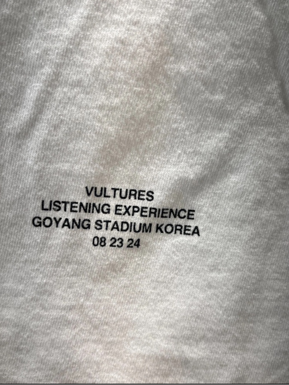 Kanye West VULTURES Korea Listening Event Tee White Size M - Picture 5 of 10